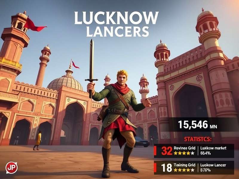 Lucknow Lancers gameplay screenshot showing character in historic Lucknow setting